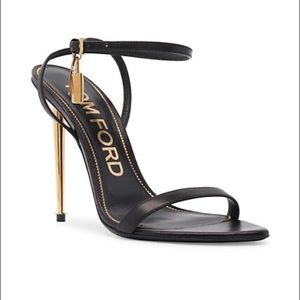 Tom Ford
Naked 105 Leather Point-Toe Ankle-Strap Sandals